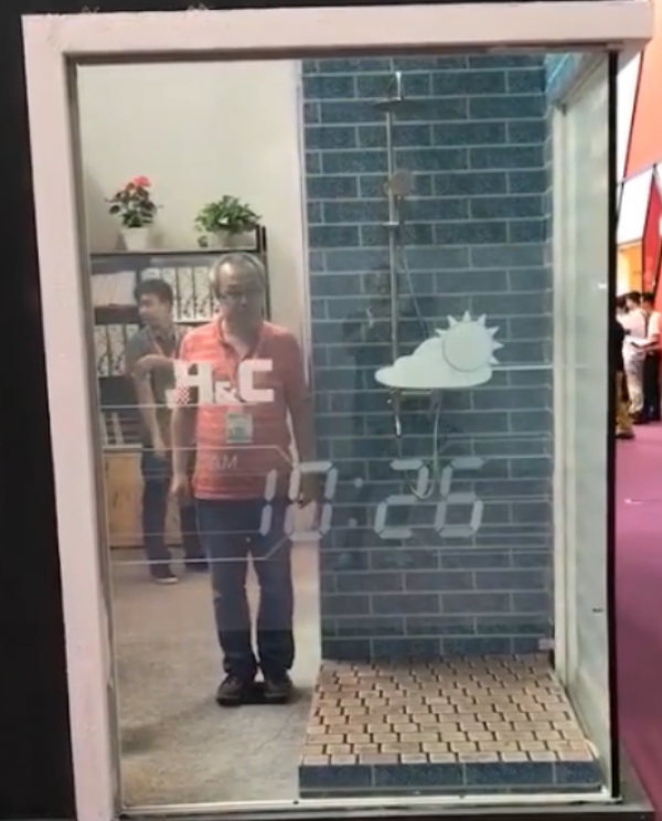 Kaca Pintar yang Dapat Menampilkan Informasi Cuaca